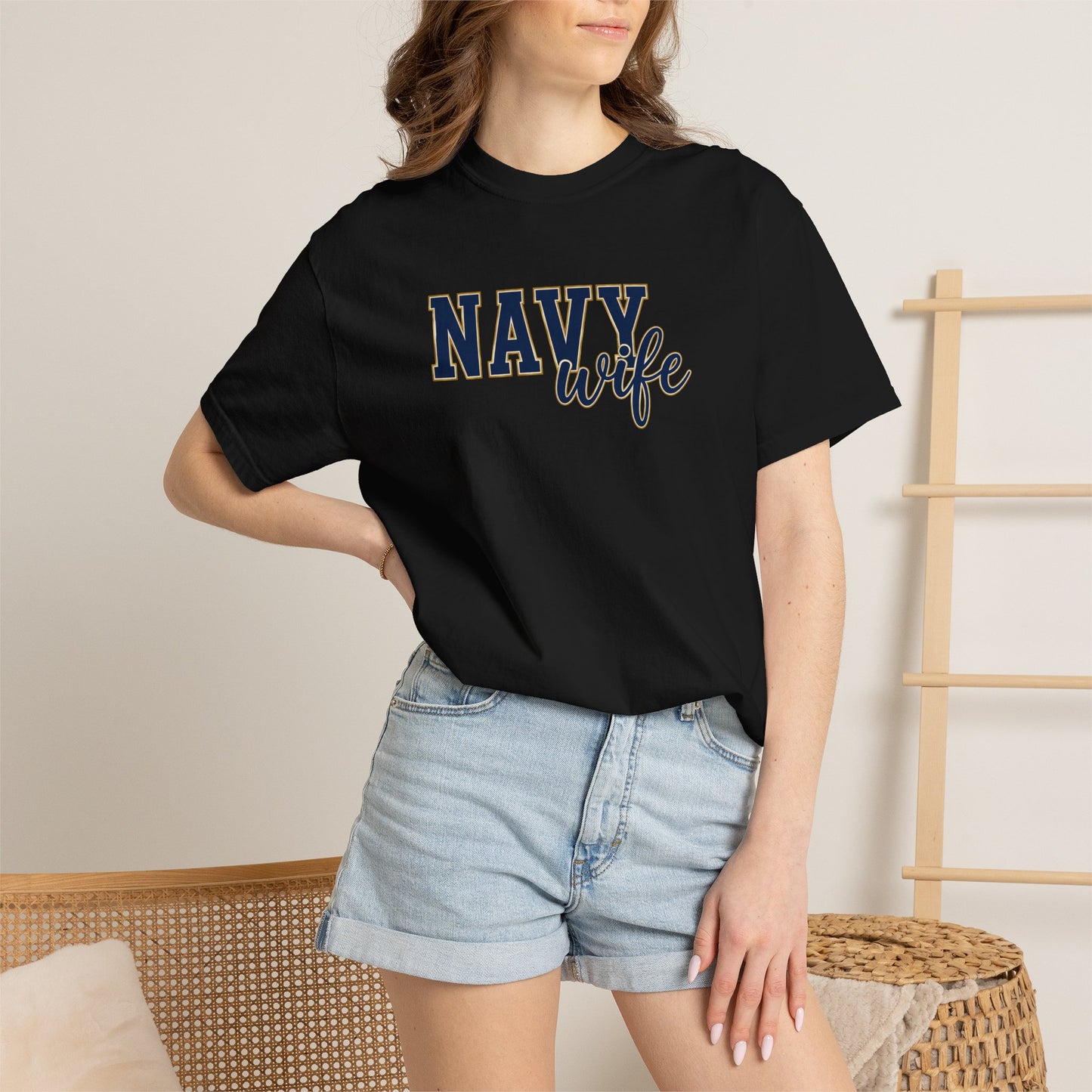 Navy Wife T-Shirt — Military Spouse Tee