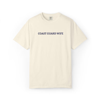Coast Guard Wife Embroidered T-Shirt — Military Spouse Tee