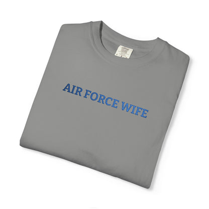 Air Force Wife Embroidered T-Shirt — Military Spouse Tee