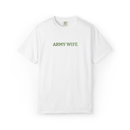 Army Wife Embroidered T-Shirt —  Military Spouse Tee