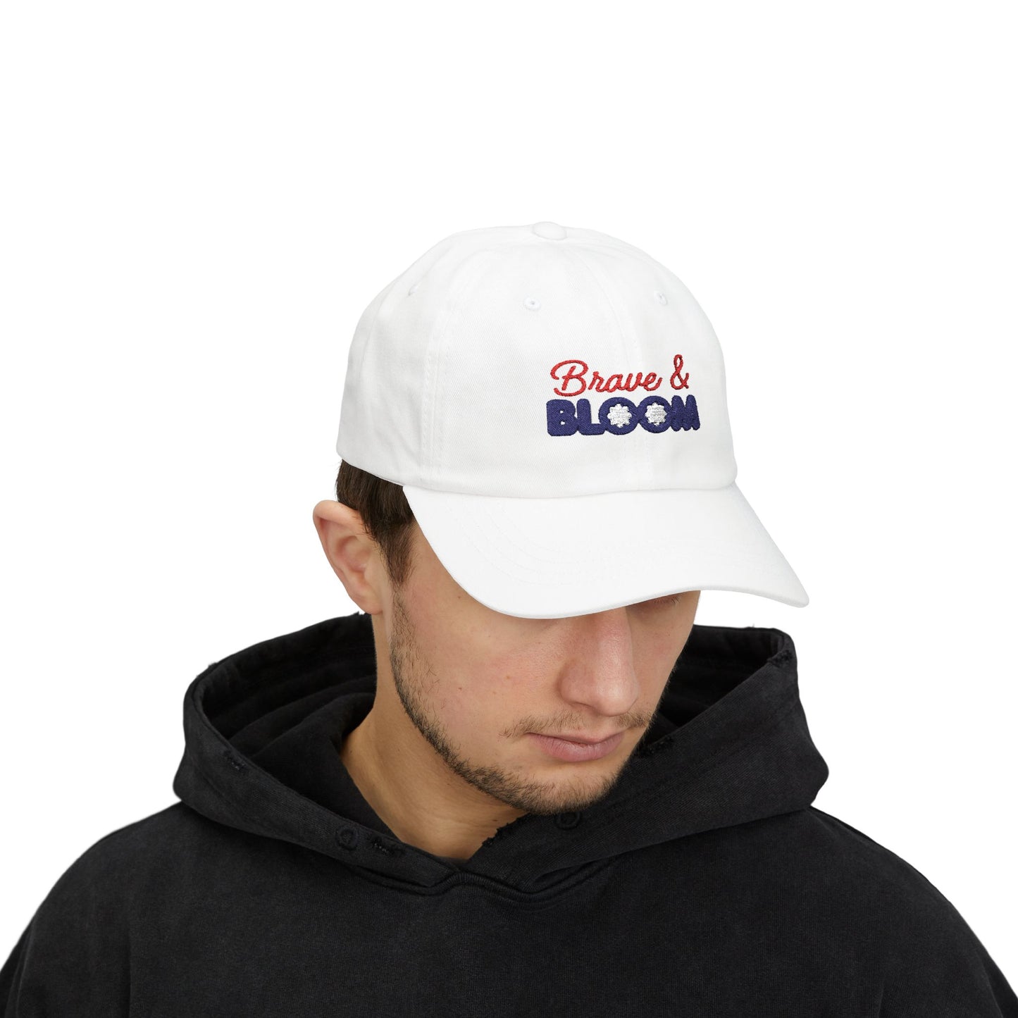 Brave & Bloom Dad Cap — Embroidered Baseball Hat