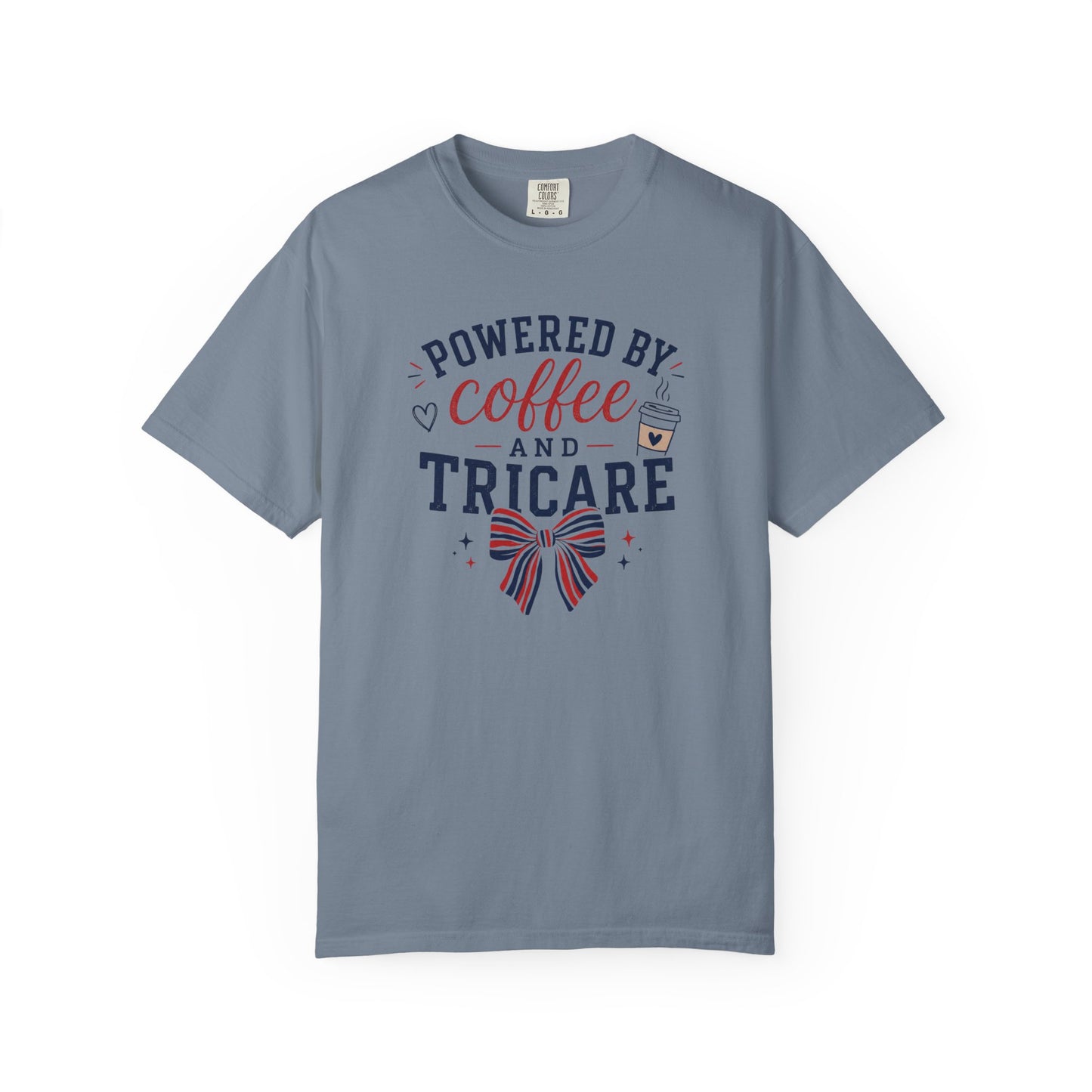 Powered By Coffee And Tricare T-Shirt