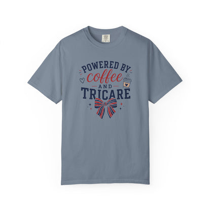 Powered By Coffee And Tricare T-Shirt