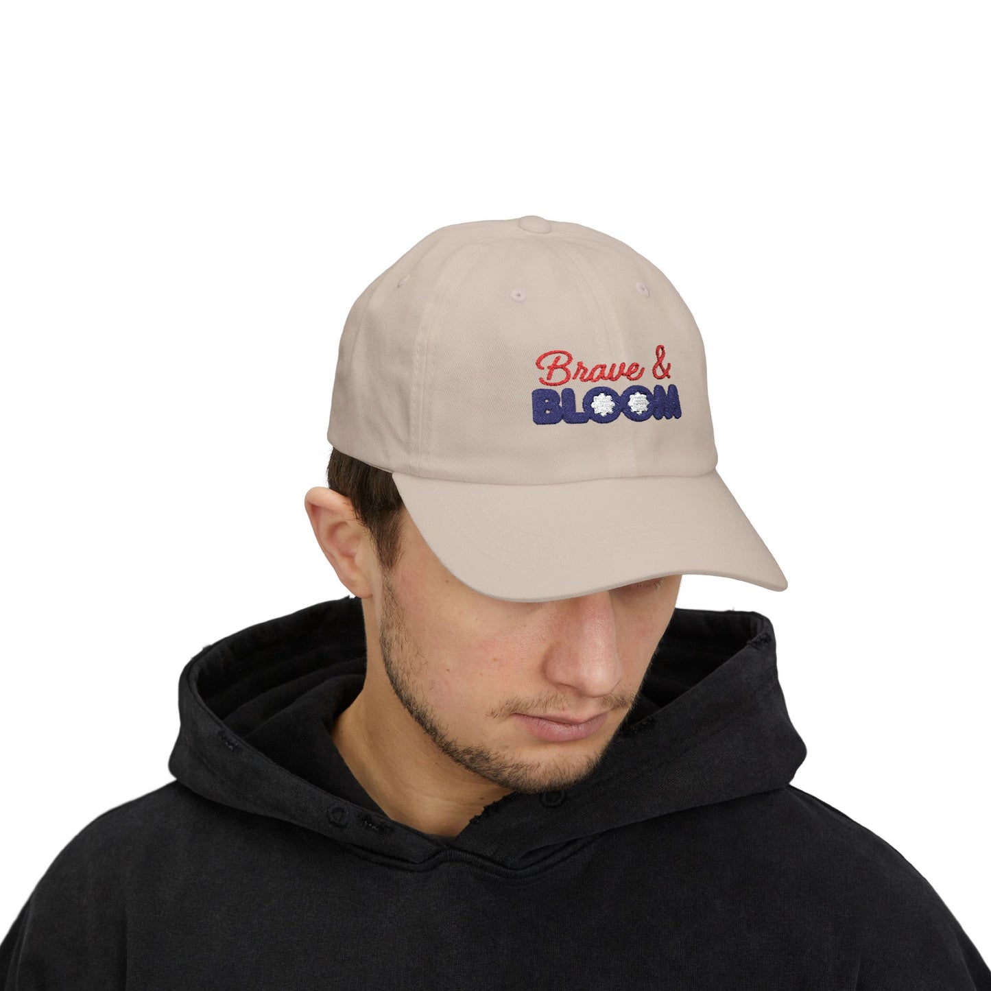 Brave & Bloom Dad Cap — Embroidered Baseball Hat