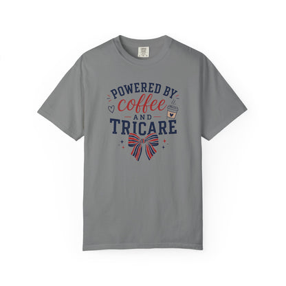 Powered By Coffee And Tricare T-Shirt