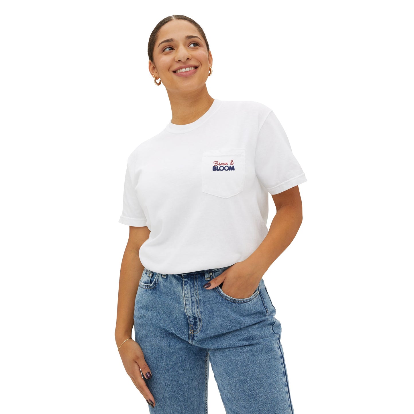 "Remember Everyone Deployed" Patriotic Front Porch Pocket Tee