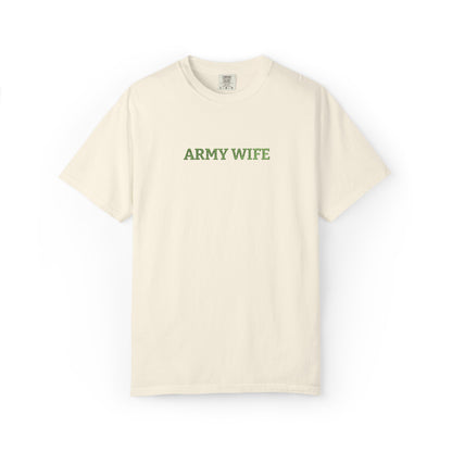 Army Wife Embroidered T-Shirt —  Military Spouse Tee