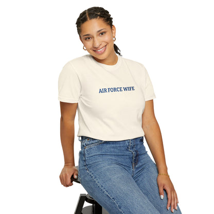 Air Force Wife Embroidered T-Shirt — Military Spouse Tee