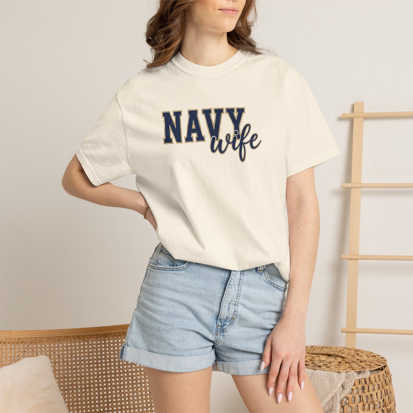 Navy Wife T-Shirt — Military Spouse Tee