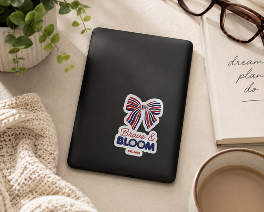 Brave & Bloom Logo Kiss-Cut Sticker