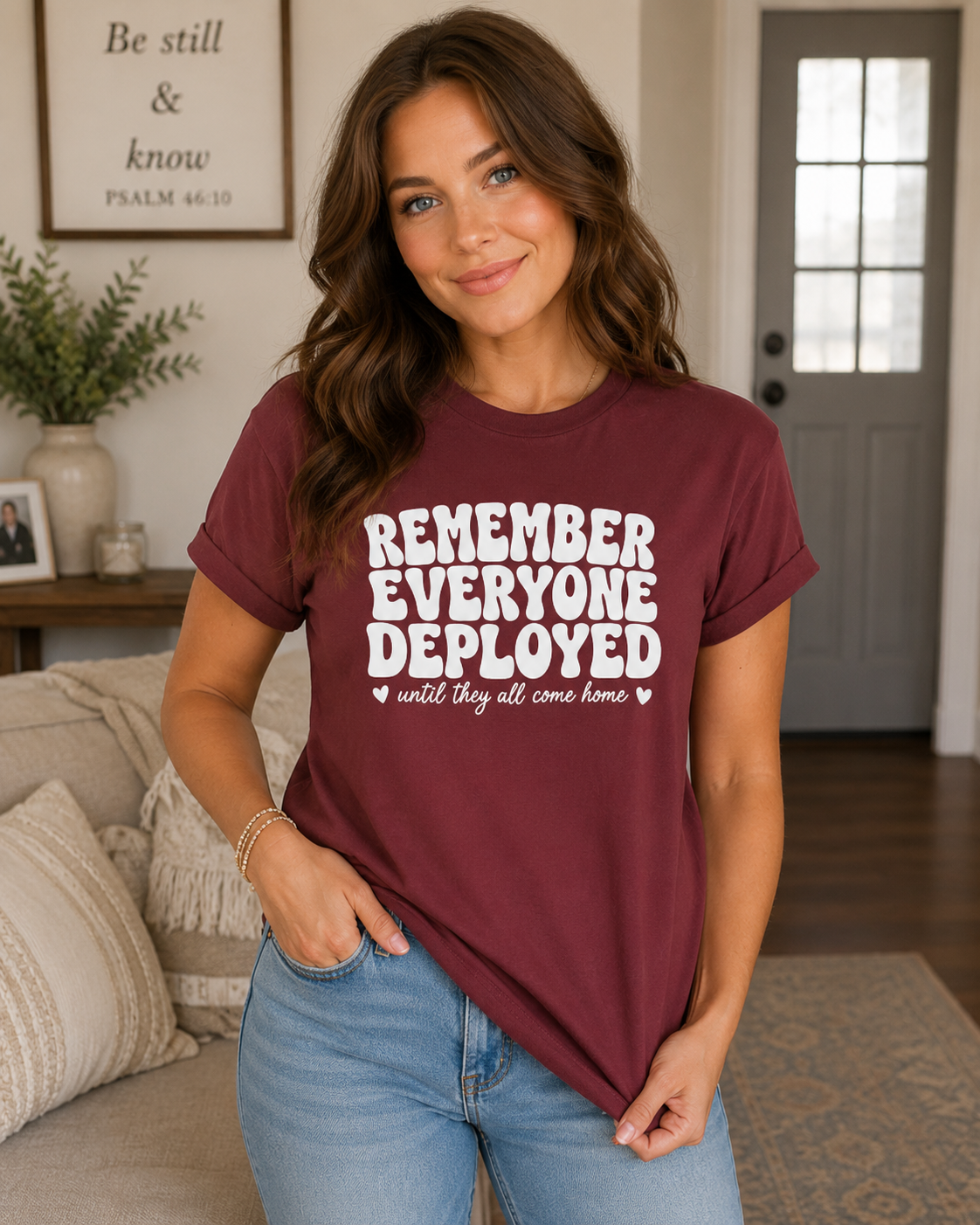 Remember Everyone Deployed T-Shirt — Military Support Tribute Tee