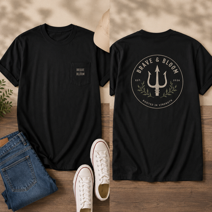 Men's Brave & Bloom Logo Pocket T-Shirt
