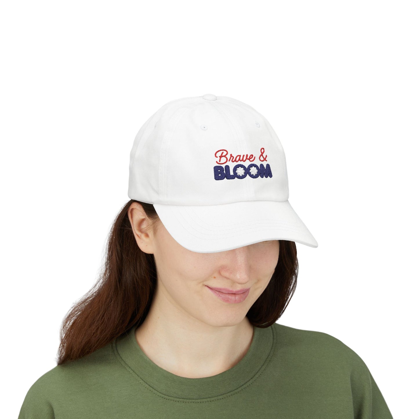 Brave & Bloom Dad Cap — Embroidered Baseball Hat