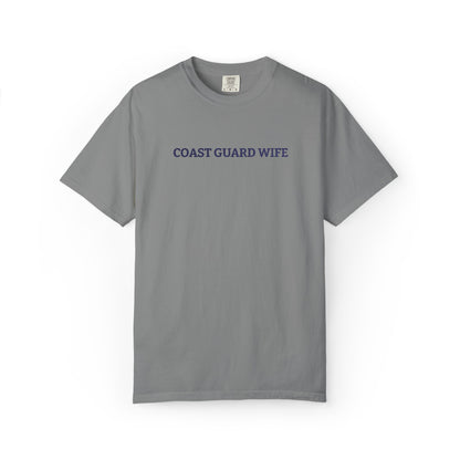 Coast Guard Wife Embroidered T-Shirt — Military Spouse Tee