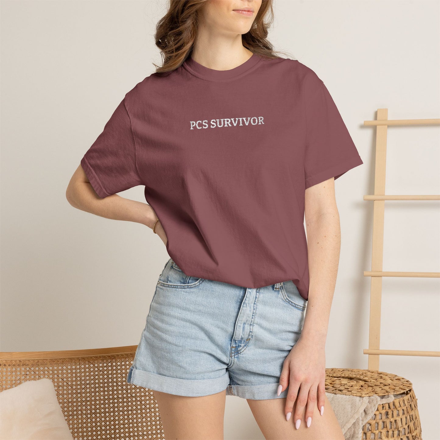 PCS Survivor Embroidered T-Shirt