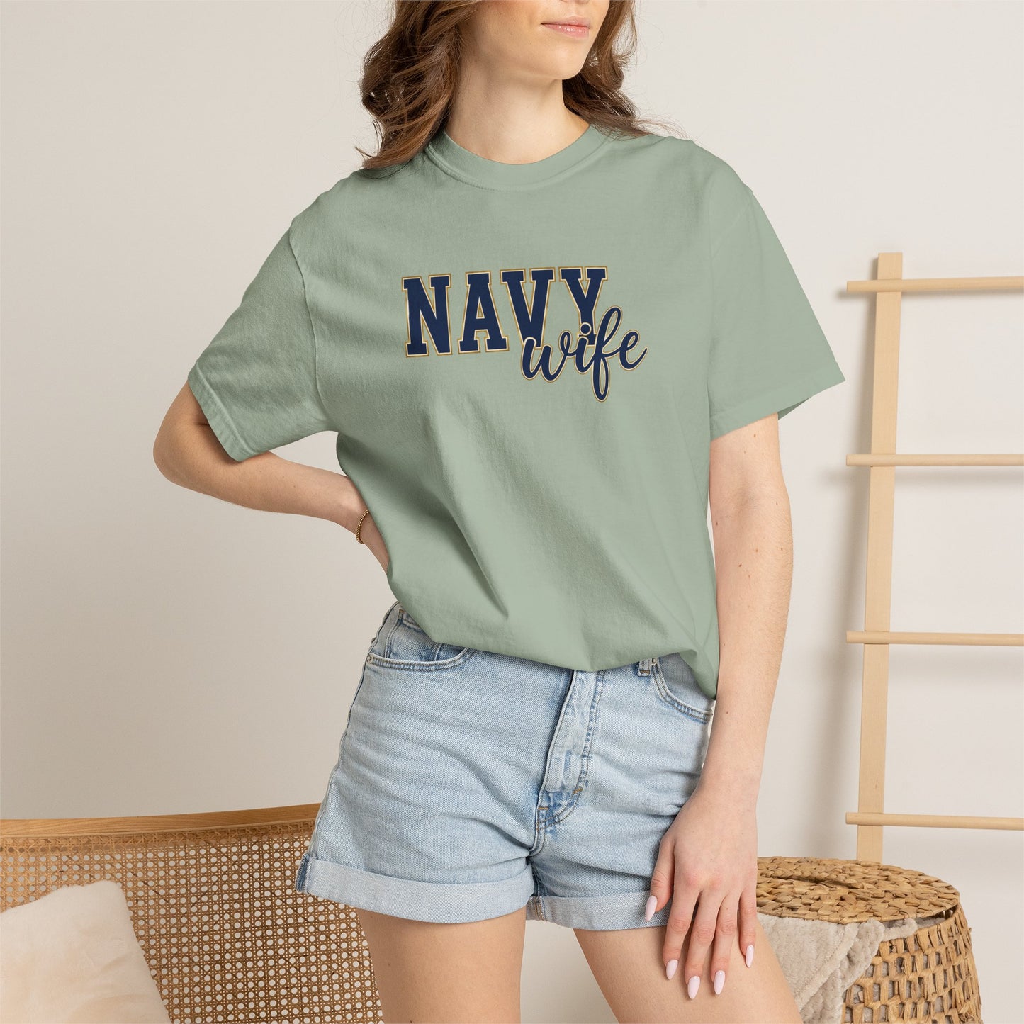 Navy Wife T-Shirt — Military Spouse Tee