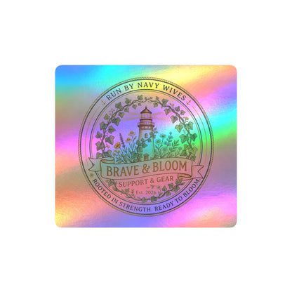 Brave & Bloom Support & Gear Kiss-Cut Vinyl Sticker