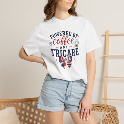 Powered By Coffee And Tricare T-Shirt