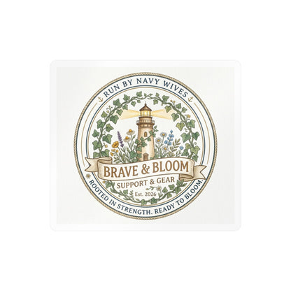 Brave & Bloom Support & Gear Kiss-Cut Vinyl Sticker