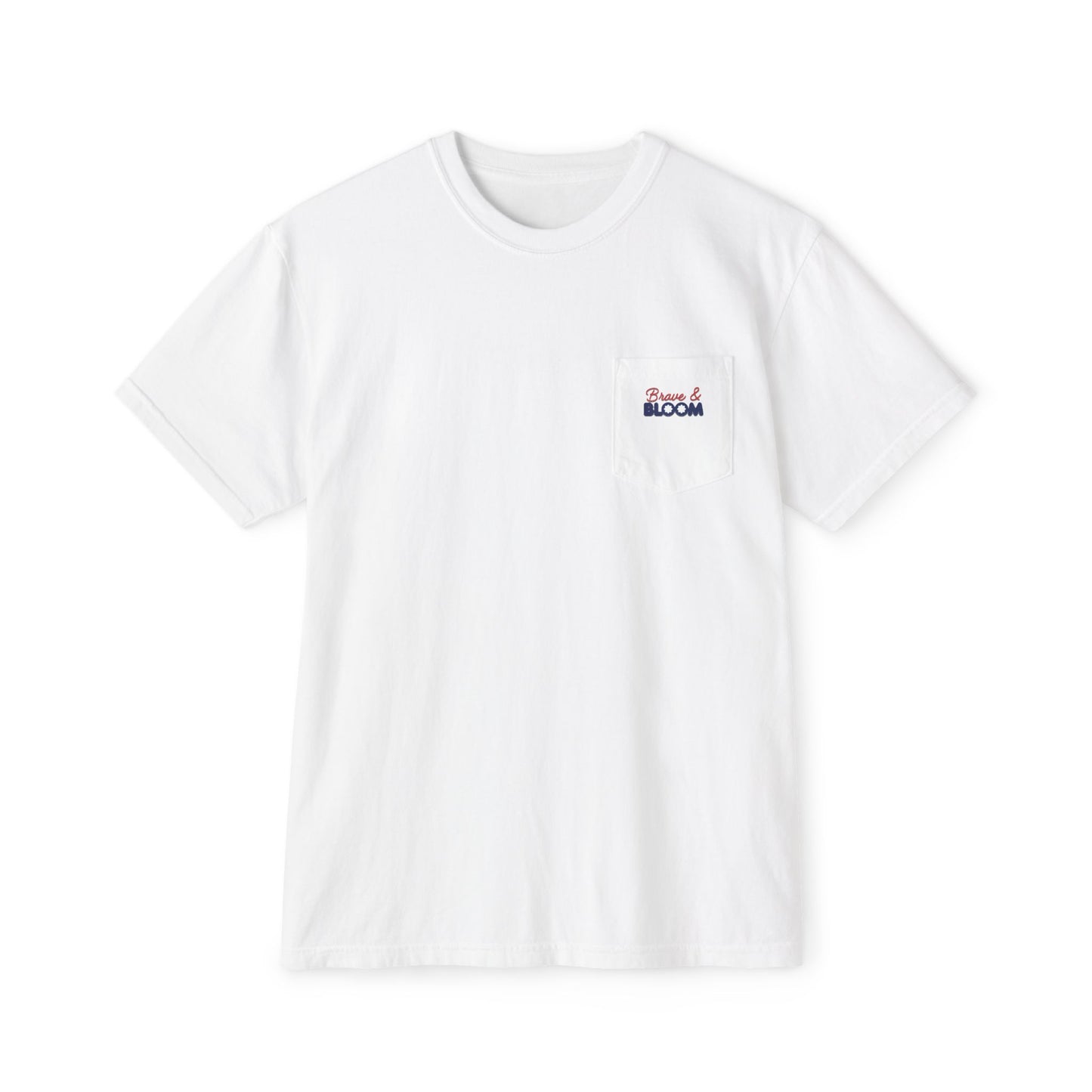 "Remember Everyone Deployed" Patriotic Front Porch Pocket Tee