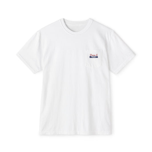 "Remember Everyone Deployed" Patriotic Front Porch Pocket Tee