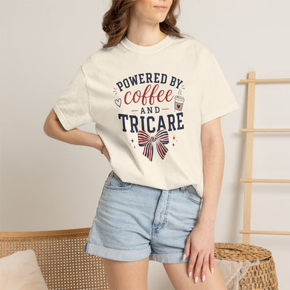 Powered By Coffee And Tricare T-Shirt