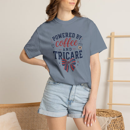 Powered By Coffee And Tricare T-Shirt
