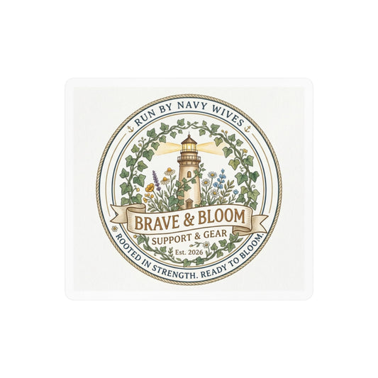 Brave & Bloom Support & Gear Kiss-Cut Vinyl Sticker